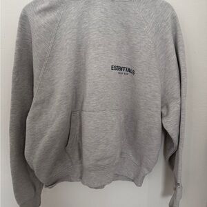 Essentials Light Gray Crewneck Sweater